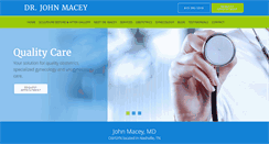 Desktop Screenshot of drjohnmacey.com